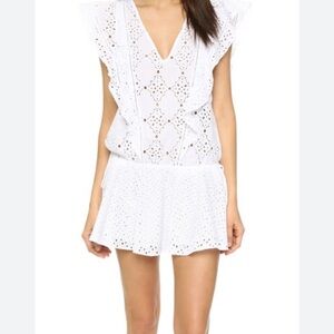Parker NY White Eyelet cover-up